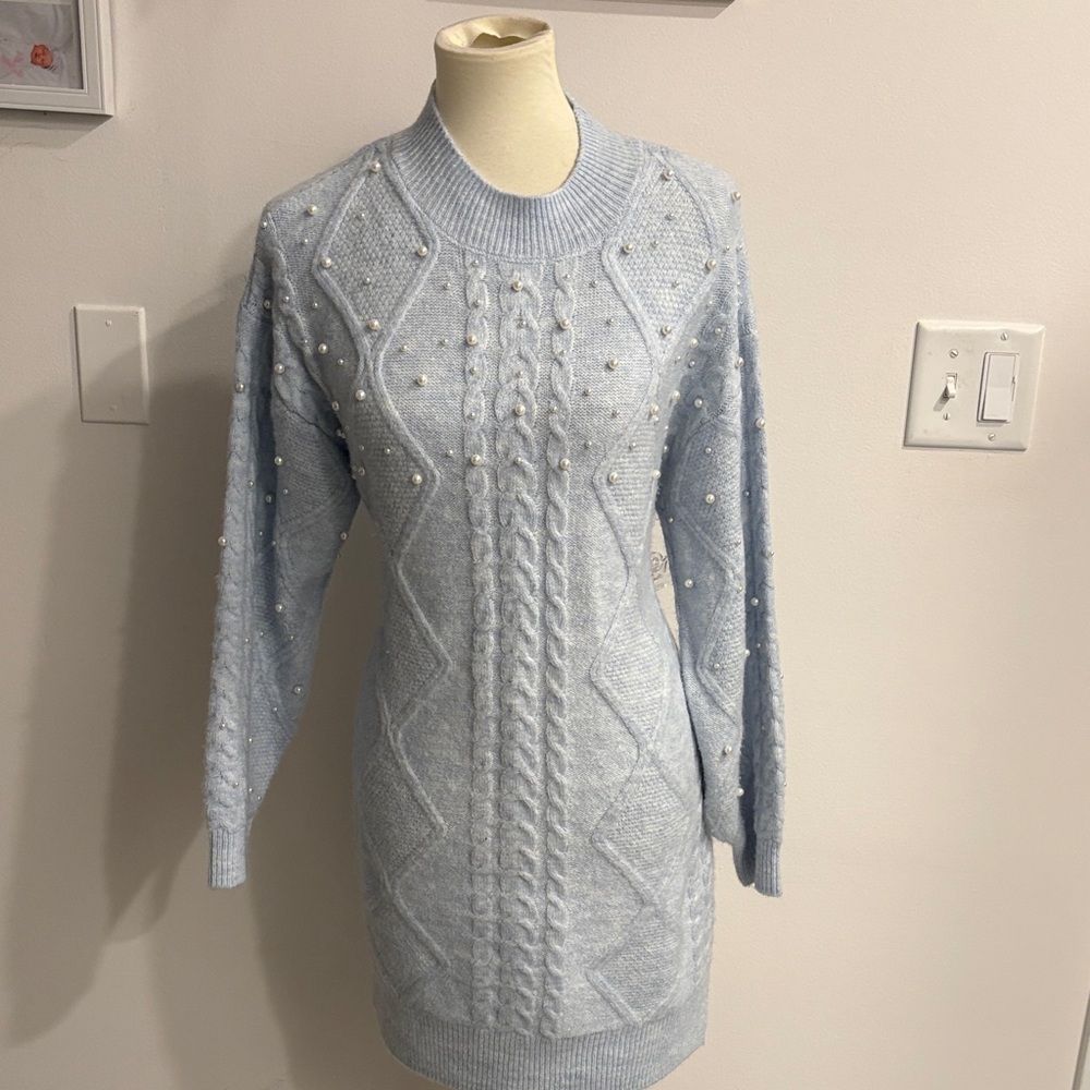 Light Blue sweater Dress